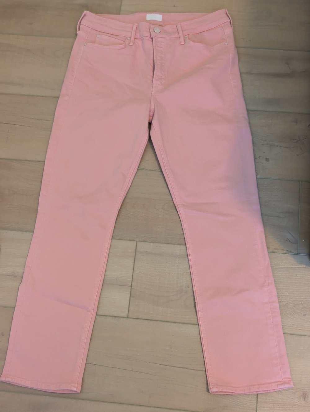 MOTHER Pink Ankle Crop Jeans